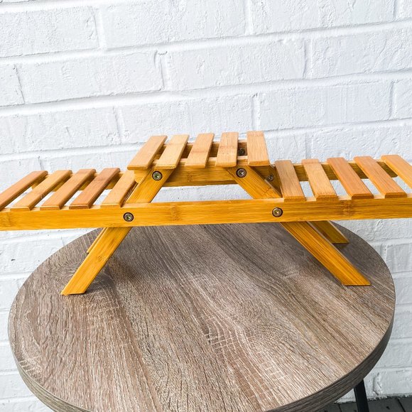 Wooden Three Tier Planter Stand - Picture 5 of 7